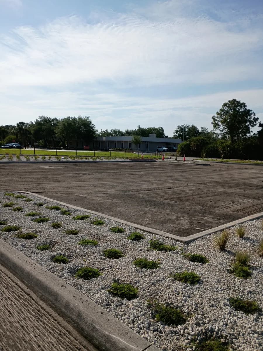 Commercial Lot Prepared for Paving